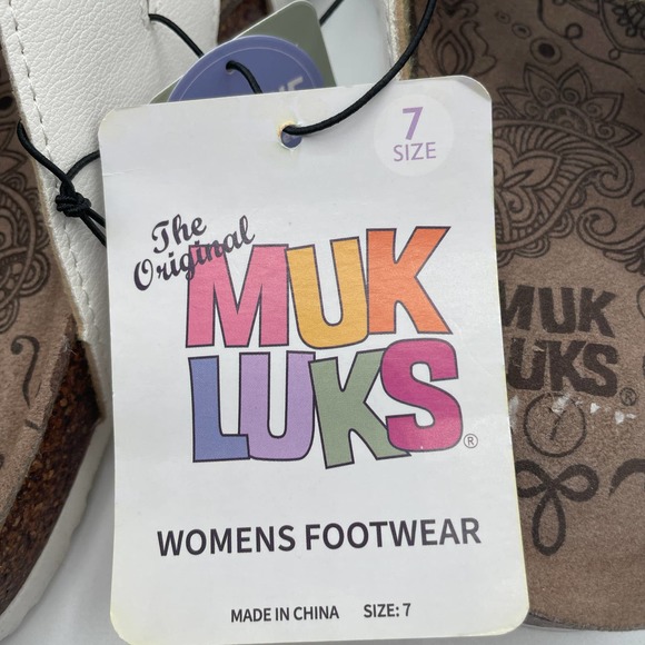 Muk Luks Women's Shayna Terra Turf Sandals White Size 7 - Picture 7 of 7